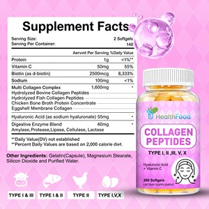 Cápsulas de Colágeno Personalizadas, Péptidos de Colágeno, Complejo Multicolágeno, Promueve una Digestión Saludable con Suplemento Dietético - Product Image 6