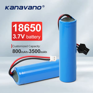 カナバノ OEM 18650 リチウムイオン電池パック 3.7v 1s1p 2-3Ah CE認証 バッテリーコネクターワイヤー 懐中電灯/電気蚊取り器 - Product Image 1