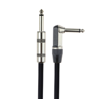 Câble Instrumental Haut de Gamme en Gros 6,35 mm (1/4 Pouce) TS pour Guitare, Basse Électrique et Batterie, Jack Plaqué Or, 3m, 6m, 10ft, 20ft