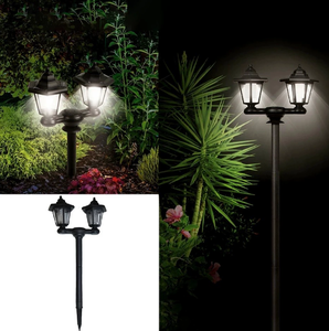 Lampada Solare Esagonale a Doppia Testa <span class=keywords><strong>per</strong></span> Muro, Lampada Solare <span class=keywords><strong>da</strong></span> <span class=keywords><strong>Giardino</strong></span> <span class=keywords><strong>da</strong></span> 1,5 Metri, Lampada Solare a <span class=keywords><strong>Terra</strong></span> - Product Image 6