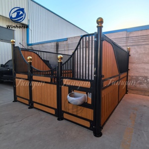 Venda Quente na Europa Estábulo Modular Personalizado para Cavalos Estrutura de Aço Galvanizado com Enchimento de Bambu para Instalações Equestres - Product Image 4