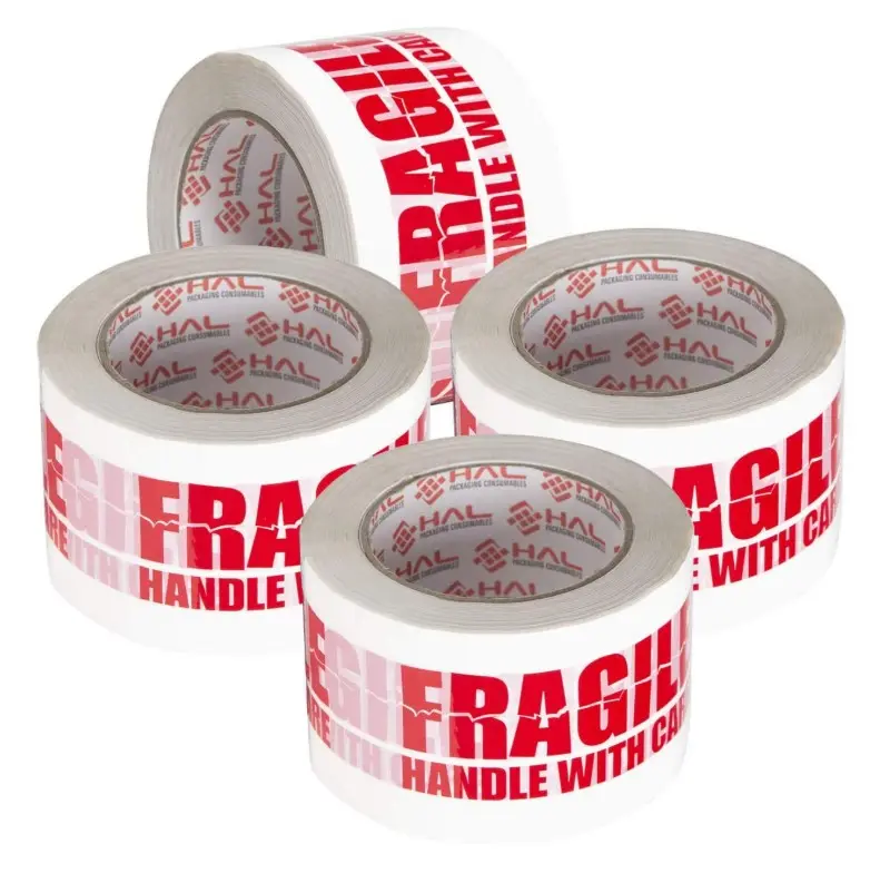 Custom Printed Fragile Tape BOPP Shipping Packing Tape With brand Logo