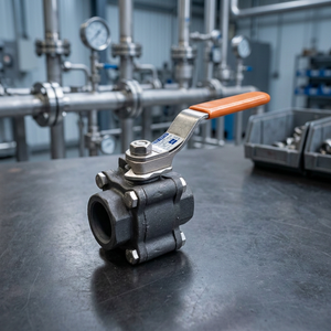 800LB Forged Carbon Steel Ball Valve 3 Piece Design F304 F316 <b>Clamp</b> Socket Weld High Pressure API 608 Control Oil Valve - Product Image 3