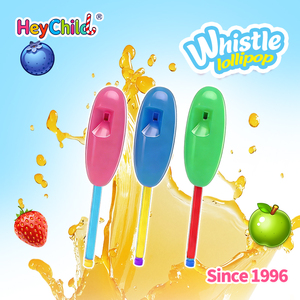 Bonbons en gros, étiquette privée personnalisée, bonbons fruités colorés, sucettes savoureuses avec fonction sifflet, collations sucrées, bonbons pour enfants, jouets ODM - Product Image 2