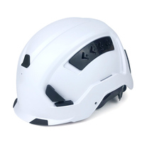 ANT5PPE Ajustable EN397 Tipo I Clase C Ventilaciones de aire Construcción Casco duro ABS Casco de seguridad sin orejeras Faro y viseras