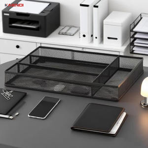 Organiseurs de tiroirs modernes en acier inoxydable 304 noir pour la cuisine, la salle de bain, l'hôtel, le bureau, rangement des couteaux et des fourchettes - Product Image 3