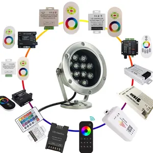 Đèn Hồ Bơi Chống Nước Đa Năng Đèn Led Hồ Bơi Dưới Nước Ip68 Đèn Đài Phun Nước Điều Khiển Bằng Ứng Dụng/RF/Âm Nhạc RGBV + 4 Dây Cáp - Product Image 1
