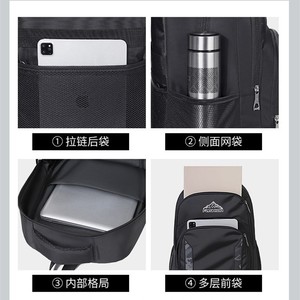 Fashion Men's <b>Backpack</b> 20-35L <b>Large</b> <b>Capacity</b> Multi Compartment Travel Outdoor <b>Backpack</b> - Product Image 3