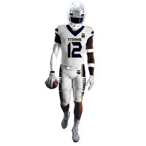 Uniforme de Fútbol Americano Personalizado por Sublimación para Adultos, Manga Corta, Transpirable y de Secado Rápido, Pantalones Acolchados de Alta Calidad - Product Image 1