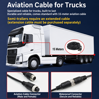 Caméra de tableau de bord pour camions avec écran IPS de 10 pouces, vision nocturne à quatre objectifs, gestion de flotte cloud, caméra H60