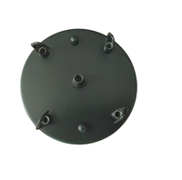 Kit de plafonnier vintage en métal, couvercle multi-plafond, plaque de plafond décorative, base à vis, style économie d'énergie, noir