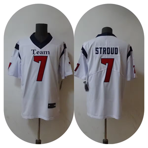 Jersey Sepak Bola Amerika Houston Unisex Berkualitas Tinggi, Bahan Polyester 100% Bernapas, Bordir Dapat Disesuaikan, Cocok untuk Musim Panas - Product Image 5