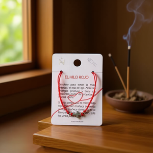 Bracciale a croce in acciaio inossidabile con cordoncino rosso, amuleto per buona fortuna e protezione - Product Image 2