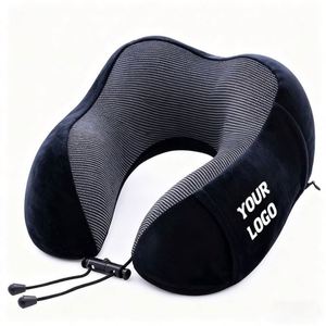 Xdh802 Memory Foam U-Shaped Pillow Support Cushion Logo Portable Travel <b>Car</b> Airplane Neck Rest Set - Product Image 6