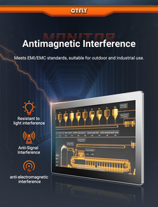 IP65 không thấm nước nhôm <span class=keywords><strong>10.4</strong></span> 15 21.5 27 <span class=keywords><strong>inch</strong></span> Bảng điều chỉnh PC Wall Mount 1080P HD điện trở/cảm ứng điện dung màn hình công nghiệp màn hình - Product Image 5