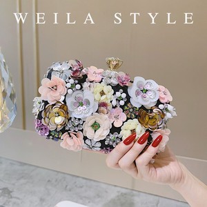 Sac à main de soirée classique fait main pour femmes, seau à bonbons <span class=keywords><strong>avec</strong></span> chaînes pour les mariages, vente en gros - Product Image 2