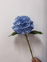 Pasokan Pabrik Bunga Hydrangea Lateks 168 Kelopak Bunga Hydrangea Buatan Sentuhan Alami untuk Dijual