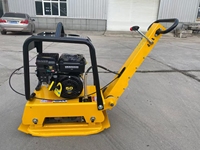 Super Promotions Forte Vibration 160kg Compactage Bidirectionnel Compacteur à Plaque de Sol Vibratoire Diesel Réversible