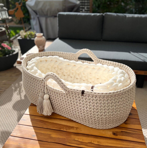 Venta al por mayor bebé nido tumbona Moisés cesta <span class=keywords><strong>de</strong></span> ganchillo bebé cambiador cesta ducha <span class=keywords><strong>regalo</strong></span> para Nweborn - Product Image 1