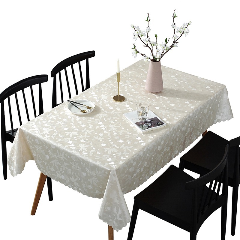 Золотая скатерть для стола, дешевая Водонепроницаемая маслостойкая прямоугольная скатерть из ПВХ