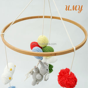 <span class=keywords><strong>Cuna</strong></span> para Bebé, <span class=keywords><strong>Cuna</strong></span> Colgante, Juguete de Peluche de Algodón, Elefante de Ganchillo, Móvil Unisex, Certificado Seguro, Personalizable - Product Image 4