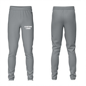 Custom <b>Light</b> Grey Regular Fit <b>Trouser</b> Pants Cotton Fleece Sportswear From Pakistan - Product Image 1