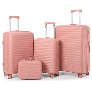 Chịu Mài Mòn Đầy Màu Sắc Xe Đẩy Túi Thiết Lập của <span class=keywords><strong>3</strong></span> Bán Buôn Phụ Nữ Người Đàn Ông Gia Đình Cuối Tuần Du Lịch Trường Hợp 20 24 28 Inch Spinner PP Hành Lý Thiết Lập - Product Image 6