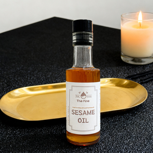 Gourmet Hàn Quốc nướng dầu mè 180ml không biến đổi gen tự nhiên tinh khiết Vàng dầu cho xào BBQ Salad & xác thực Châu Á công thức nấu ăn - Product Image 1