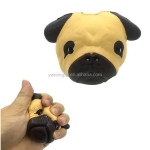 Brinquedos de cabeça de cachorro bonito, brinquedo promocional de alta qualidade para simulação de cão, brinquedos de recuperação lenta