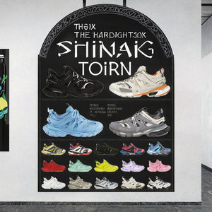 Модные кроссовки на массивной платформе с сетчатым верхом для мужчин и женщин, стелька из ПВХ с амортизацией, размеры 35-46 - Product Image 3