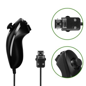 Nunchuck kabel melengkung tangan untuk pengontrol Game Nintendo Wii dan aksesori untuk Wii Gamepad - Product Image 1