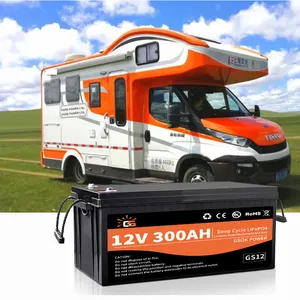Batterie lithium-ion 12v 300ah pour le stockage d'énergie du système d'énergie solaire marin, 10000cycles - Product Image 1