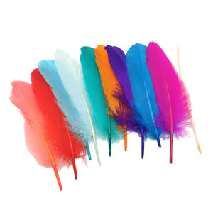Plumes d'autruche colorées teintées sur mesure en gros pour artisanat, idéales pour fêtes, mariages, décoration intérieure – Promotion à prix abordable - Product Image 2