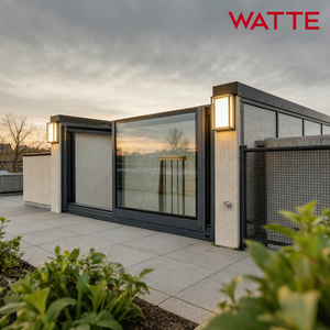 Fenêtre trapézoïdale coulissante automatique pour escaliers, étanche, électrique, motorisée, en alliage d'aluminium, moderne, type lucarne - Product Image 3