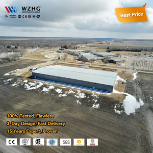 Structure en acier commerciale à faible coût, à connexion par boulons, résistante au vent (120 km/h), pour complexe sportif et centre communautaire, prix direct - Product Image 1