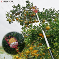 Cueilleur de fruits télescopique en aluminium de qualité industrielle, personnalisable OEM/ODM, garantie 1 an