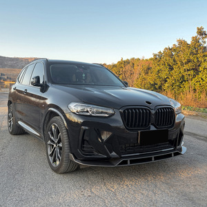 Amp Z Front Lip Splitter For Bmw X3 X4 G01 G02 Lci M Sport 2022 2024 Piano Black Carbon Fiber Texture Matte Finish - Product Image 3