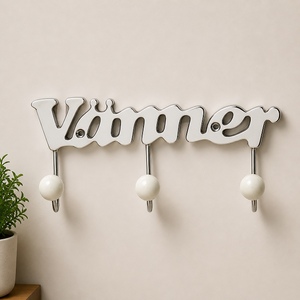 Premium Metal vämer <b>Wall</b> Hook <b>Rack</b> with Ceramic Knobs Decorative <b>Wall</b> Mounted <b>Coat</b> Keys & Accessories Holder Available for Sale - Product Image 1