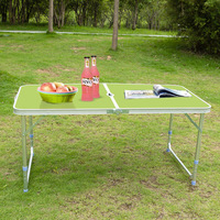 Ultraligero portátil plegable Camping aleación de aluminio jardín Picnic Mesa muebles mesa plegable al aire libre mesa y sillas