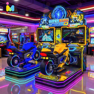 Yüksek kaliteli sikke işletilen 37 inç ekran 2 oyuncu dinamik motosiklet yarış sürüş simülatörü yarış oyun makinesi - Product Image 4