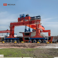 Grúa pórtico de orugas de caucho de servicio pesado para lanzamiento de vigas de puente 500t 600t 700t 800t 900ton con cabina de control eléctrico