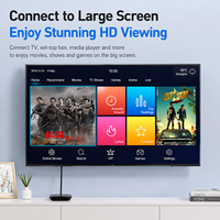 Cable HDMI 2.0 Biaze 4K60Hz de Alta Velocidad con Conector Chapado en Oro, Compatible con HDR 3D, Revestimiento de PVC para HDTV, Monitor, Proyector, Cámara de Computadora