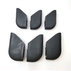 Semi Circular Foot <b>Pad</b> Black Plastic Anti Slip Furniture Desk <b>Chair</b> Leg Protection Cover - Product Image 3