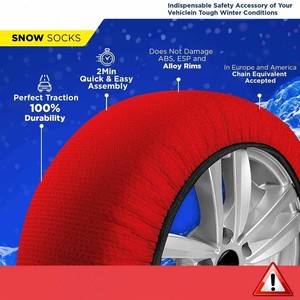 Chaussette antidérapante en polyester <span class=keywords><strong>pour</strong></span> <span class=keywords><strong>pneus</strong></span> d'hiver <span class=keywords><strong>pour</strong></span> la neige et la sécurité des voitures sur route sur glace - Product Image 2