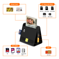 Lector de Tarjetas ZOWEETEK Todo en Uno SD TF SIM 4 en 1, Lector de Tarjetas con Chip IC ID, USB 2.0, Lector y Grabador de Tarjetas CAC SIS EMV para Windows/Mac OS