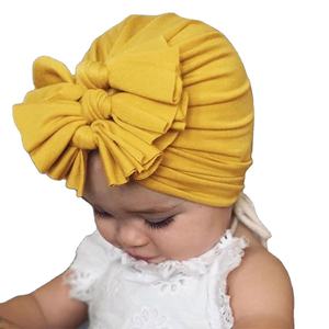ขายส่งสามโบว์ปมผ้าเด็กนุ่มผ้าโพกหัวหมวกเด็กแถบคาดศีรษะสําหรับสาวอุปกรณ์เสริมผมHeadwraps - Product Image 1