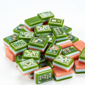 ชุ<span class=keywords><strong>ด</strong></span>ไพ่นกกระจอก<span class=keywords><strong>ส</strong></span>ีมาการอง<span class=keywords><strong>ส</strong></span>ุดหรู 4 ชั้น ทำจากอะคริลิกแบบอเมริกัน พร้อมลวดลายนกและ<span class=keywords><strong>ด</strong></span>อกไม้ ชุ<span class=keywords><strong>ด</strong></span>เกมครบชุ<span class=keywords><strong>ด</strong></span> 166 ชิ้น - Product Image 5