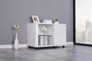 Modern Mobile Steel Office Storage Cabinet with Roller <b>Shutter</b> Door Base 3 Drawers Environmentally Friendly and Durable Design - Product Image 5