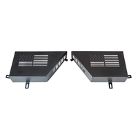 2 pièces, porte avant en métal 2/4 avec compartiments de rangement et poches latérales pour Jeep Wrangler JK