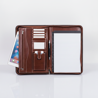 Porte-documents portable A4 en cuir PU personnalisé, organiseur de documents, porte-bloc-notes, mallette de conférence